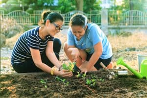 back pain while gardening