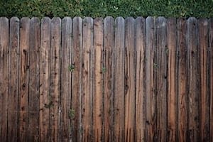 wooden fence material