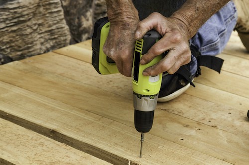 decking with a drill