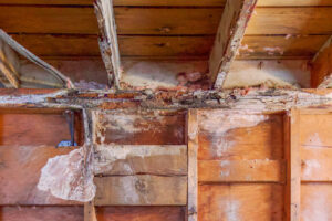 dry rot in wall