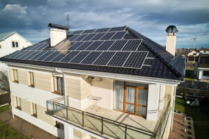 Solar Panels Into the Design of a Private Home