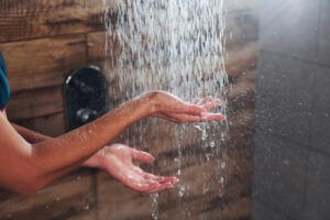 luxury bathroom shower after remodeling project